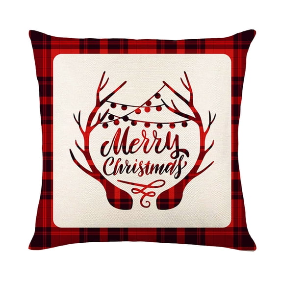 2026 Christmas Home Party Decor Theme Pillow Covers Festive Throw Pillow CasesXmas Decorative Cushion CoversSoft Washable Home Sofa Bedroom Decor For Christmas Celebration Party Supplies