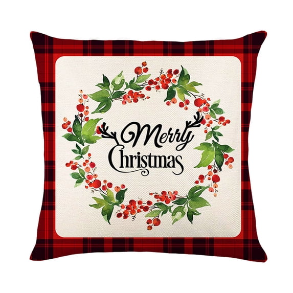 2026 Christmas Home Party Decor Theme Pillow Covers Festive Throw Pillow CasesXmas Decorative Cushion CoversSoft Washable Home Sofa Bedroom Decor For Christmas Celebration Party Supplies