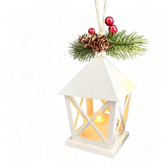 2026 Christmas Home Party Decoration Christmas Mini Ornaments LED Lighted Hanging With Berries Xmas Tree Hanging Decorations For Decor Christmas Celebration Party Supplies
