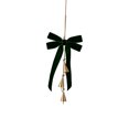 thumbnail image 1 of 2026 Christmas Home Party Decoration Christmas Ornament Bow Knot Hanging Decoration With Golden Bells Vintage Hanging Pendant For Xmas Tree Wall Door Holiday Party Decor, 1 of 5