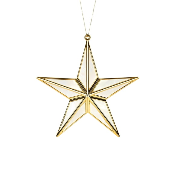 2026 Christmas Home Party Decoration Gold Silver Red 8 Pointed Star Plastic Christmas Ornaments 5 Pointed Star Hanging Decorations For Christmas Tree Garland Holiday Festive Decor