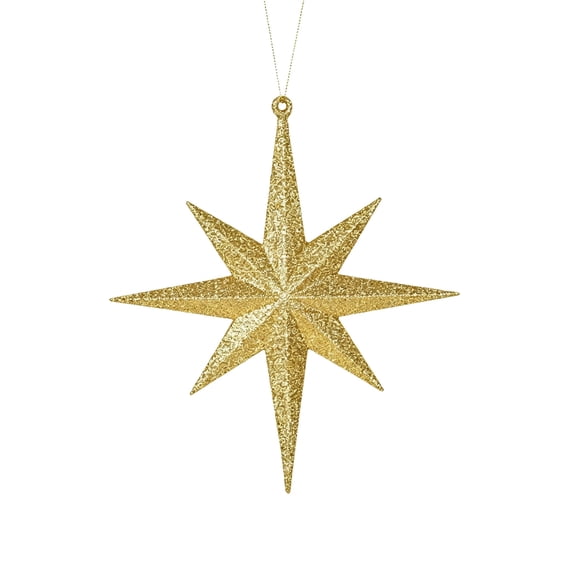 2026 Christmas Home Party Decoration Gold Silver Red 8 Pointed Star Plastic Christmas Ornaments 5 Pointed Star Hanging Decorations For Christmas Tree Garland Holiday Festive Decor
