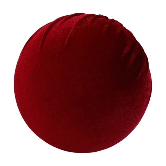 2026 Christmas Indoor Decoration Velvet Wine Red Velvet Ball Ornaments For Christmas Decorations Wedding And Big Christmas Ball Arrangements And Setups In Four Sizes