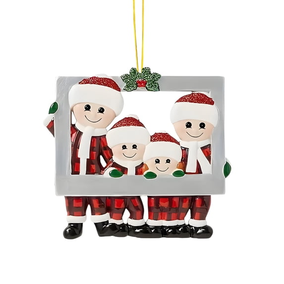 2026 Christmas Indoor Home Decor 2D Acrylic Christmas Tree Ornaments Friendship Themed Flat Hanging Decor Cute Festive Acrylic Pendant For Car Interior Christmas Tree Home Wall Window Holiday