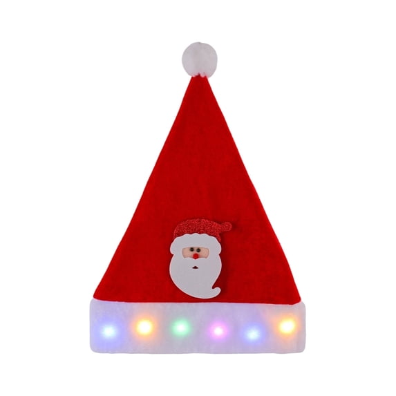 2026 Christmas Indoor Home Decor Christmas LED Light Up Santa Hat Elks And Snowman Series