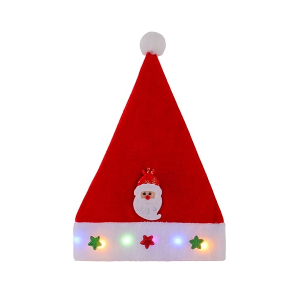 2026 Christmas Indoor Home Decor Christmas LED Light Up Santa Hat Elks And Snowman Series