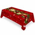 thumbnail image 1 of 2026 Christmas Indoor Home Decor Christmas Tablecloth Decor Waterproof Washable Xmas Holiday Table Cover Festive Printed Rectangle Table Cloth For Dining Table Kitchen Party Indoor Outdoor, 1 of 7