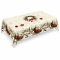 thumbnail image 1 of 2026 Christmas Indoor Home Decor Christmas Tablecloth Decor Waterproof Washable Xmas Holiday Table Cover Festive Printed Rectangle Table Cloth For Dining Table Kitchen Party Indoor Outdoor, 1 of 7
