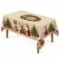 thumbnail image 1 of 2026 Christmas Indoor Home Decor Christmas Tablecloth Decor Waterproof Washable Xmas Holiday Table Cover Festive Printed Rectangle Table Cloth For Dining Table Kitchen Party Indoor Outdoor, 1 of 6