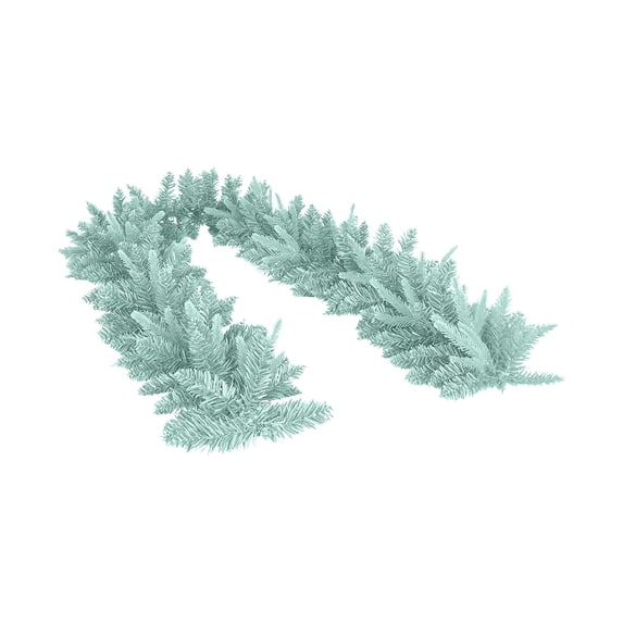 2026 Christmas Indoor Home Decor Light Blue Christmas Garland 6ft Uniques Frostys Pines Garland Winter Holiday Decor For Mantel Staircase Tree PVC