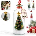 thumbnail image 1 of 2026 Christmas Message in a Bottle Tree, Recordable Snow Globe, Forever Voice Ornament with Playback, Cork Glass Sentimental Gift, Personalized Winter Vial Greeting, New Year Card Idea, Shape A, 1 of 7