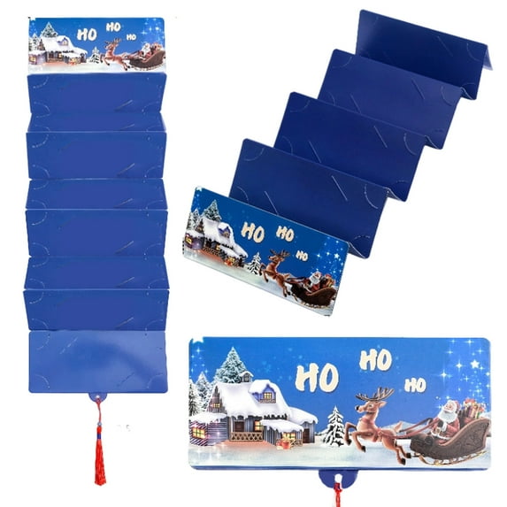 2026 Christmas Money Holder Gift Card Holder with 6 Slots, Surprise Cash Envelope for Christmas Xmas Gift Card Storage, Santa Money Holder Supplies for Men Women