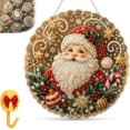 thumbnail image 1 of 2026 Christmas Pearl Diamond Art Hanging Ornament Kit, Xmas Pearl Diamond Art Ornament Kit | DIY Holiday Hanging Decor, Double-Sided Display, Relaxing & Beginner-Friendly，Holiday Wreath, 1 of 18