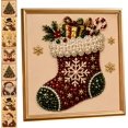thumbnail image 1 of 2026 Christmas Pearl Diamond Painting Art DIY Kit, 3D Pearl Beads Art Craft Kits for Adults & Beginner, Gemstone Diamond Dot Beads for Home Wall Decor, 1 of 8