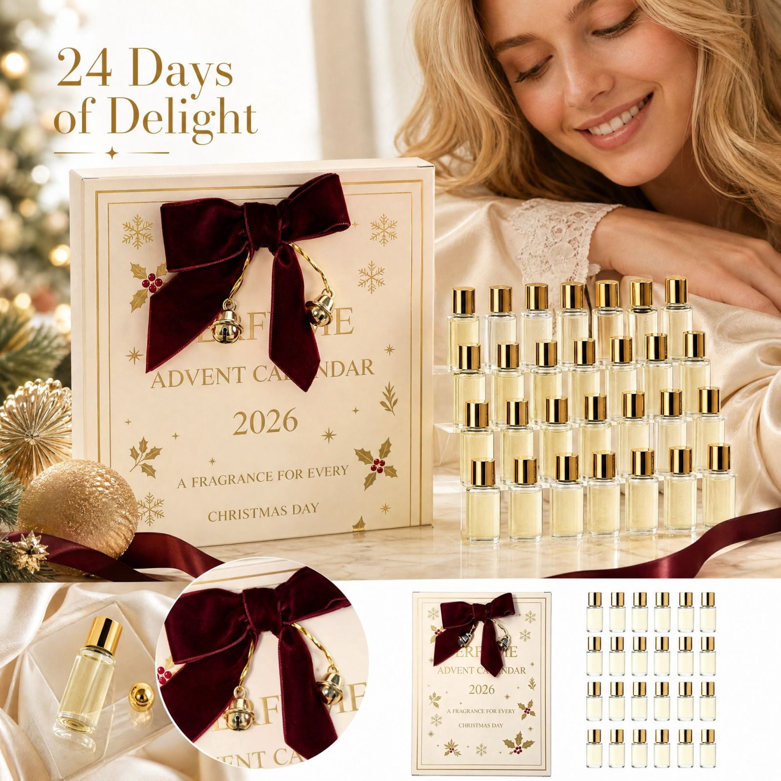 2026 Christmas Perfume Advent Calendar 24 Mini Fragrance Bottles Set, A ...