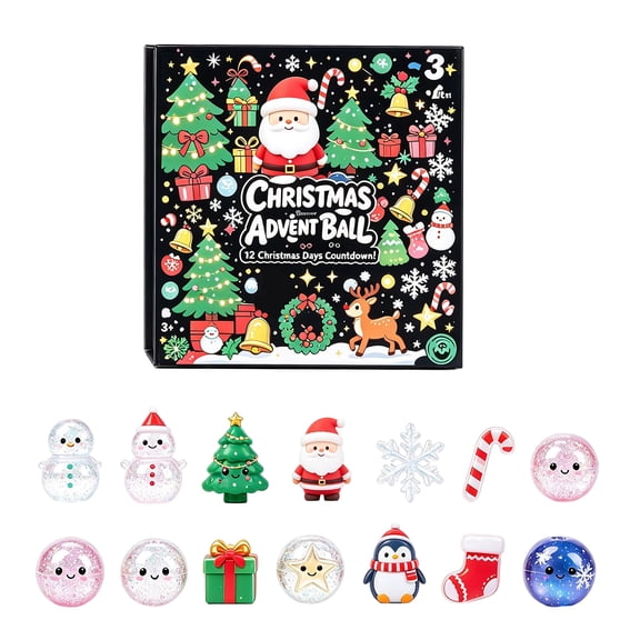 2026 Christmas Squishy Advent Calendar, Fidget Christmas Countdown Calendar, Surprises Sensory Fidget Toys for Adult, Christmas Party Favors Gift (12 PC)