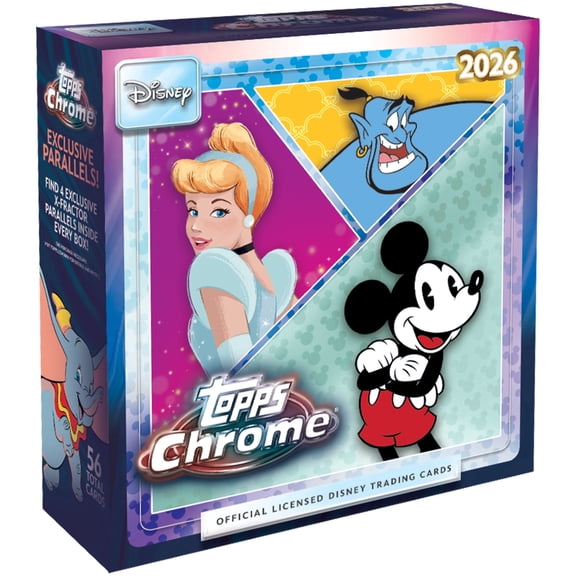 2026 Topps Chrome Disney - Factory Sealed - Mega Box