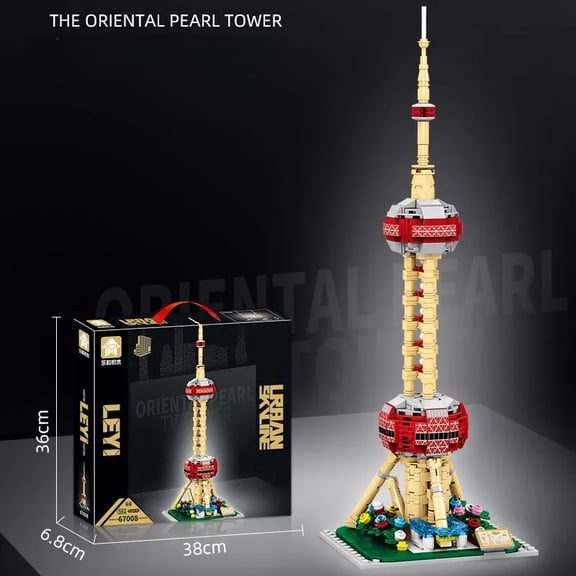 2026 City Architecture Building Blocks – Big Ben, Arc de Triomphe, Oriental Pearl TV Tower – Construction Bricks, Toys & Gifts
