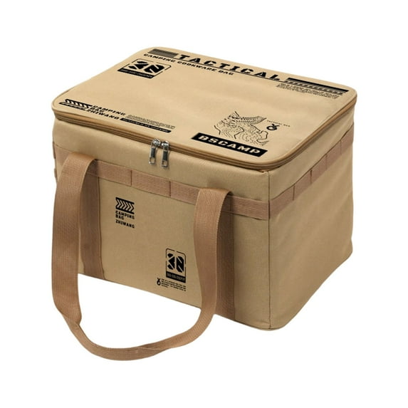 2026 Clearance ZZYuan Large Capacity Outdoor Folding Storage Bag and Portable Camping Picnic Organizer Bag Picnic Basket Set Camping Kitchen Organizer Bag Foldable Storage Bag