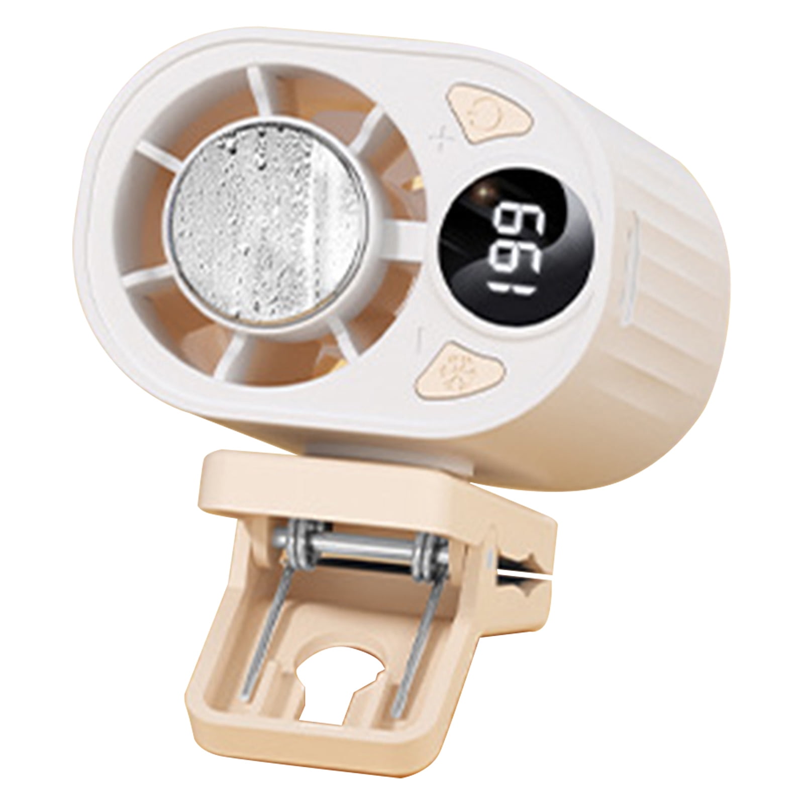 2026 Clip-On Mini Fan, USB Rechargeable Portable Air Conditioner Fan, 3-Speed Silent Bladeless