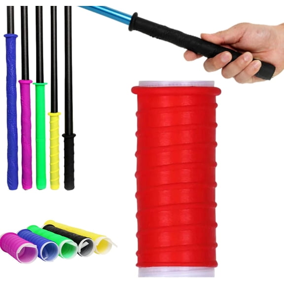 2026 Cold Shrink Handle Cover, Thickened silicone Non Slip Durable Insulator Rubber Tool Grip Sleeves, Suit Diameters 0.55'' - 1.57'' （Red）