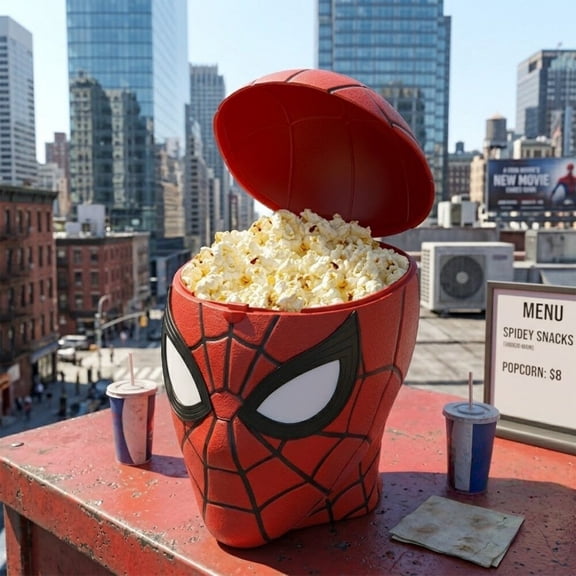 2026 Collectibles Popcorn Bucket Limited Edition Helmet Popcorn Bucket Collectible Head Popcorn Bucket, Premium Movie Theater Popcorn Bucket Container For Hobby Display & Movie Night Snack Storage