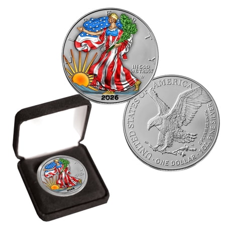 The Patriotic Mint 2026 Colorized American Silver Eagle