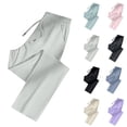 thumbnail image 1 of 2026 Comfy Fit Pants for Women Stretch Active Women's Ultra Soft Stretch Perfect Drape Easy Pull on Casual Track Pants Over 50 Light Gray XL, 1 of 5