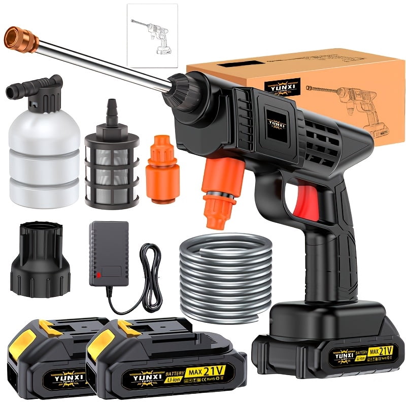 2026 Cordless Pressure Washer – Portable High-Pressure Hydro Washer with Lithium Battery for Car, Garden, Floor, Fence, and Balcony Cleaning