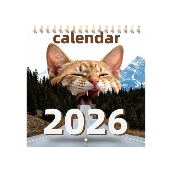 2026 Countdown Calendar Artistic Paper Desktop Calendar, Unique Design for Home & Office, Collectors Commemorative Gift, Practical and Decorative