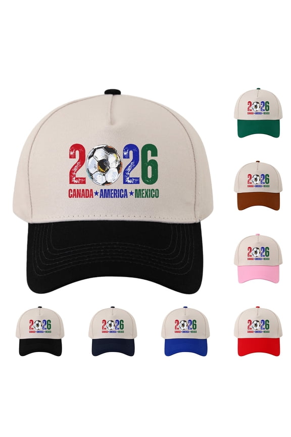 2026 Country Soccer Baseball Hat USA CAN Running Cap For Men Women