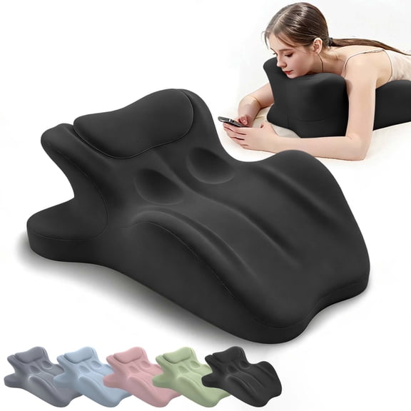 2026 Couples Pillow, Perfect Position Instantly,27° Lift,Better Positioning, Enhanced Comfort, Wedge Pillow Memory Foam, Provides Waist Support, Recovers After Impact,for All Postures