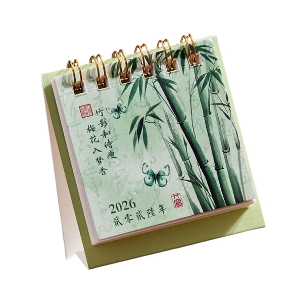 2026 Creative Desk Calendar Planner with Office Decor