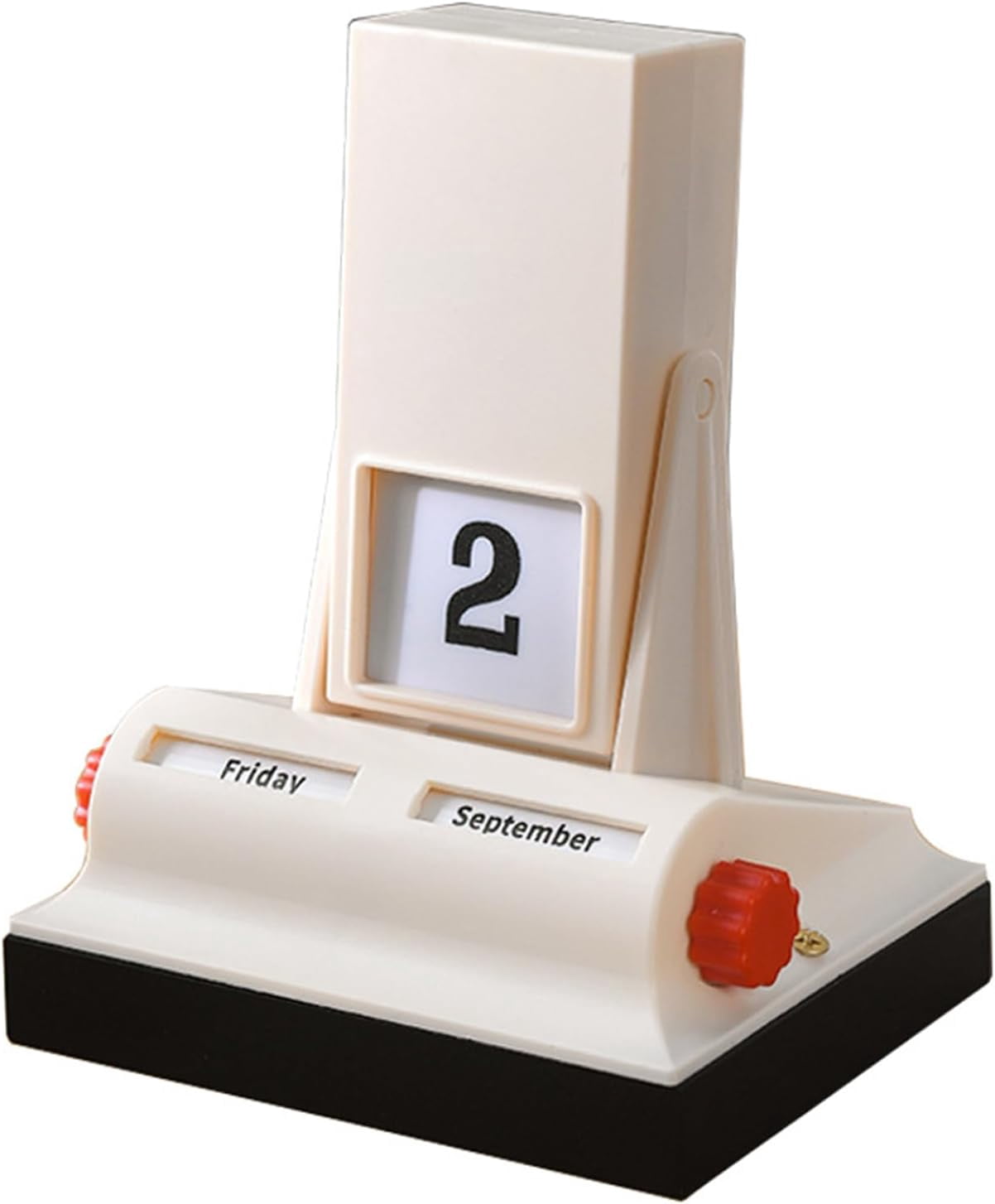 2026 Creative Perpetual Flip Calendar, Vintage Style, Easy-View Date Display, Cream-Colored Minimalist Desk Decor, Premium Holiday Gift for Coworkers, Friends & Family