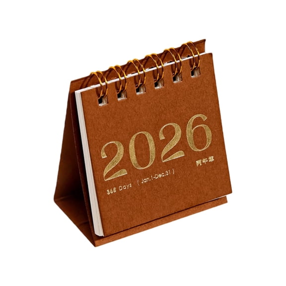 2026 Creative Pocket Calendar Daily Planner Portable Desk Organizers Offices Decor
