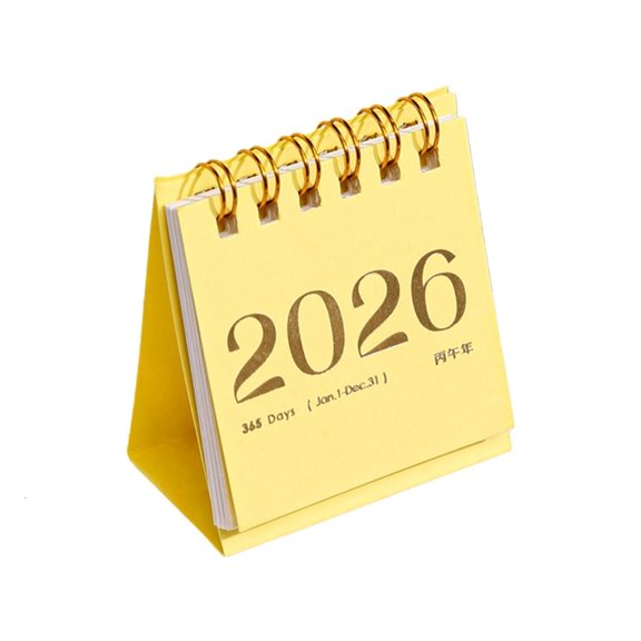 2026 Creative Pocket Calendar Daily Planner Portable Desk Organizers Offices Decor