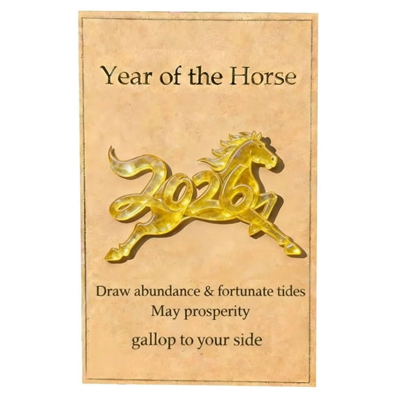 2026 Crystal Horse Figurine Decorative Ornament Clear Crystal Animal Sculpture Desktop Decor Symbol of Strength and Luck for Home Office Gift Idea