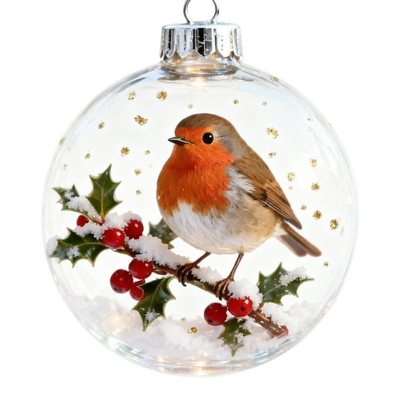 2026 Cute Birds Christmas Bauble Collection,2D Cute Bird Christmas Ornament, Ball Ornament,Festive Tree Decorations, Xmas Tree Memorial Gifts