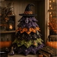 thumbnail image 1 of 2026 DIY Halloween Quilted Fabric Tree Kit, Handmade Seasonal Craft Kit, Great Gift for Sewing Enthusiasts and Halloween Decoration Lovers, 1 of 1