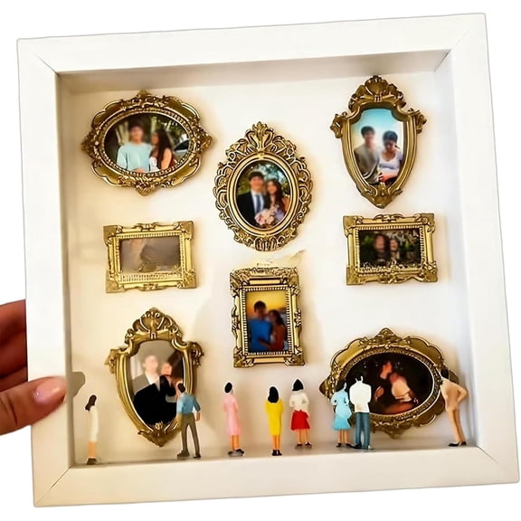 2026 DIY Mini Museum Silhouette Box–Celebrate Your Unique Memories in Style, Personalized Unique Memory Decor, Mini Silhouette Box Capturing Memories in Miniature Gift for Men Women