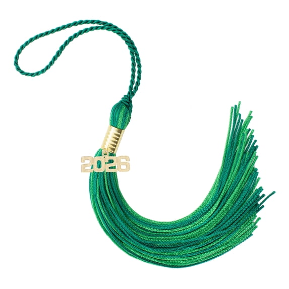 Tassel Depot Dark Green/Kelly Graduation Tassel 2026 - Every School Color Available - Made in USA