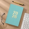 thumbnail image 1 of 2026 Daily Planner, A5 Medium Size (8.35" x 5.79"), Jan. - Dec. 2026, Daily Planner 2026, Monthly and Weekly Calendar Academic Planner with Monthly Index Tabs, PU Leather Cover Planner for Work, 1 of 6