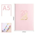 thumbnail image 1 of 2026 Daily Planner, A5 Soft Leather English Calendar with 312 Pages, Non-dated Format for Flexible Scheduling & Goal Tracking, Perfect for Learner, Professionals, and Personal Organization, 1 of 8