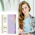 thumbnail image 1 of 2026 Daily Planner Appointment Book with Pockets,Tabs,Soft Cover 8.5" x 6.2" Weekly and Monthly Planner 2026 Appointment Planner Purple Spiral Notebook with 15 Minute Increment, 1 of 9