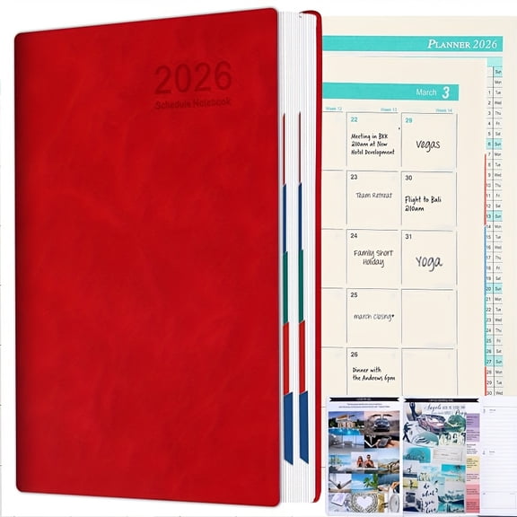 2026 Daily Planner & Calendar Diary, 400 Pages Time Management with 365-Day Self-Discipline Checklist, Perfect New Year, Halloween & Christmas Gift