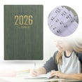 thumbnail image 1 of 2026 Daily Planner Notebook,A7 Undated to Do List Daily Weekly Monthly Goals Pocket Notebook for Office Home Study Work Weeding Time Management(Blackish Green), 1 of 8