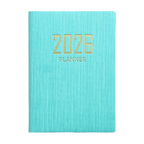 2026 Daily Planner Pocket Book Black,School Pocket Notebook Organizers Plan Daily Plan Notebook with Travel Diary Function 2026 School,1 PC,Green