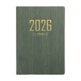 thumbnail image 1 of 2026 Daily Planner Pocket Notebook, A7 Weekly & Monthly Organizer, Travel Diary Function, School Notebook for Students, Office, Personal Planning, Compact Design Blackish Green, 1 of 8