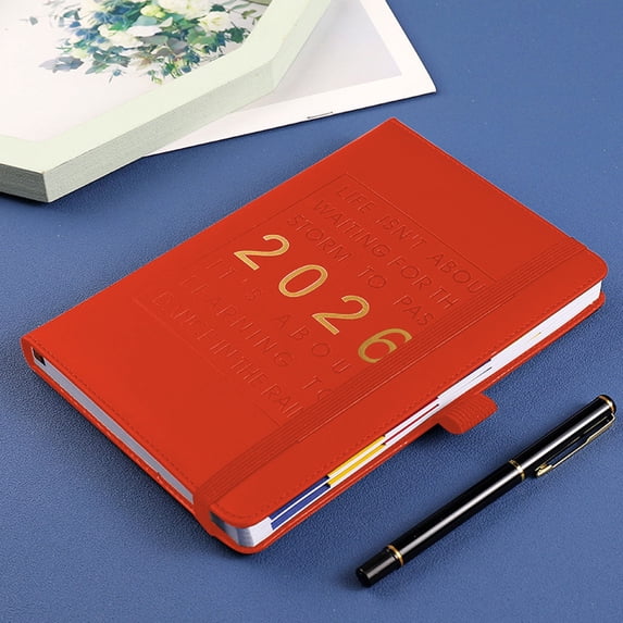 2026 Daily Planner and Organizer with Hourly Schedule, 365-Day Appointment Book, Notebook for Office and Home Use, 1-Pack