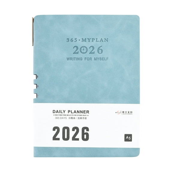2026 Daily Weekly Monthly Planner Notebook Day Planner 2026 Leather Academic Planner From 01.2026-12.2026 Dated Page